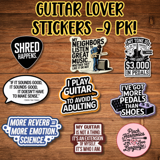 Guitar Player Stickers