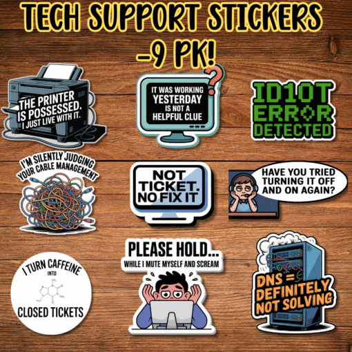 Tech Support Stickers