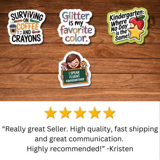 Kindergarten Teacher Stickers - Image 6