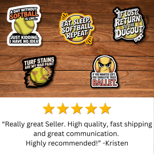 Softball Stickers - Image 6