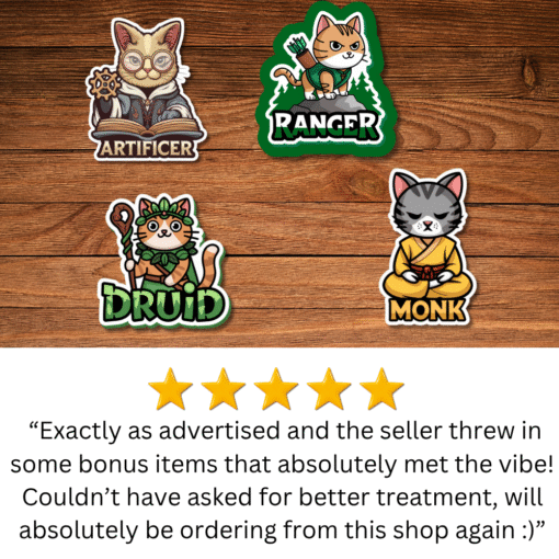 DnD Cat Stickers - Image 7