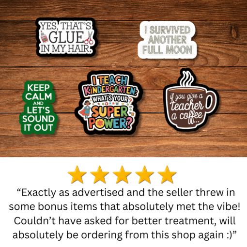 Kindergarten Teacher Stickers - Image 7