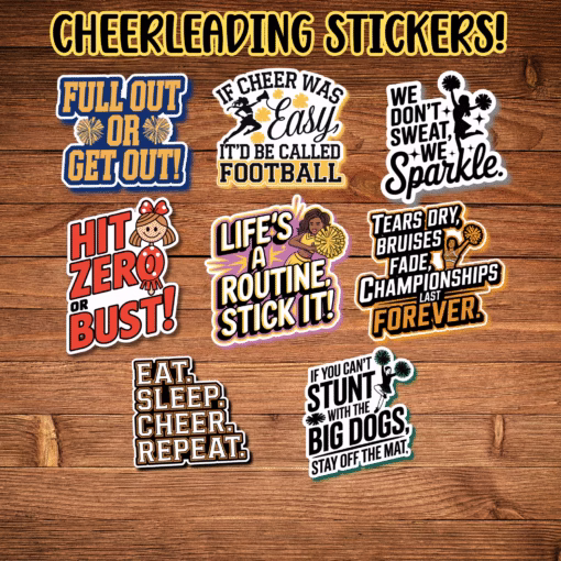 Cheerleader Stickers