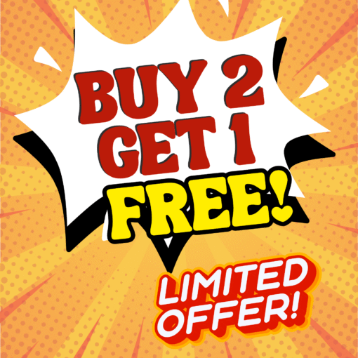 Buy 2 Get one FREE!