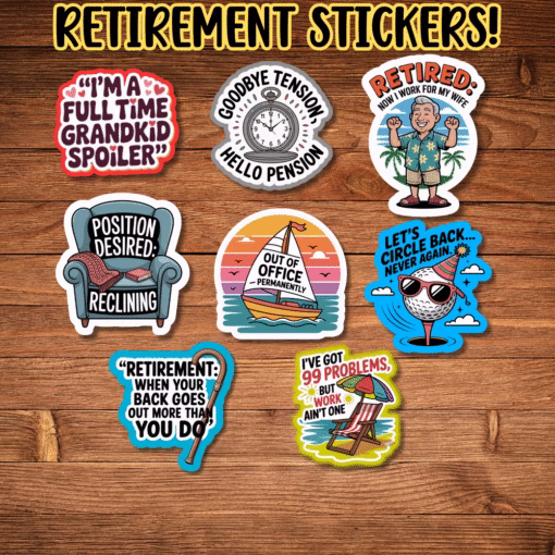 Retirement Stickers
