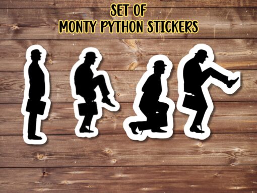 Monty Python Silly Walk Stickers