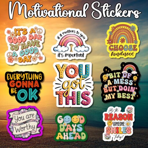 Motivational or Mental Health Stickers