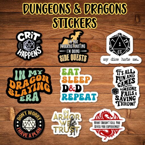 Dungeons and Dragons Stickers