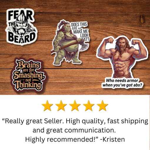 DnD Barbarian Stickers - Image 5