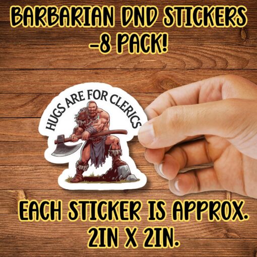 DnD Barbarian Stickers - Image 3
