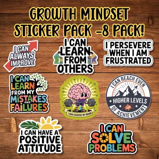 Growth Mindset Stickers
