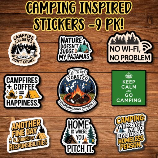 Camping Stickers