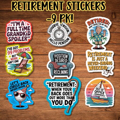 Retirement Stickers