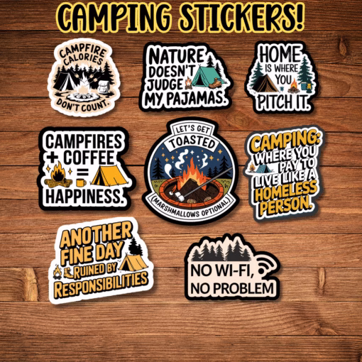Camping Stickers