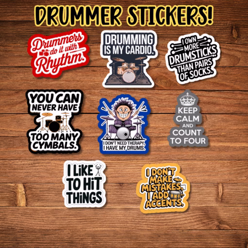 Drummer Stickers