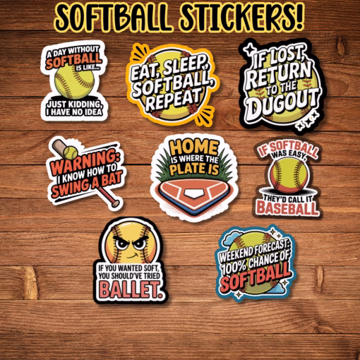 Softball Stickers